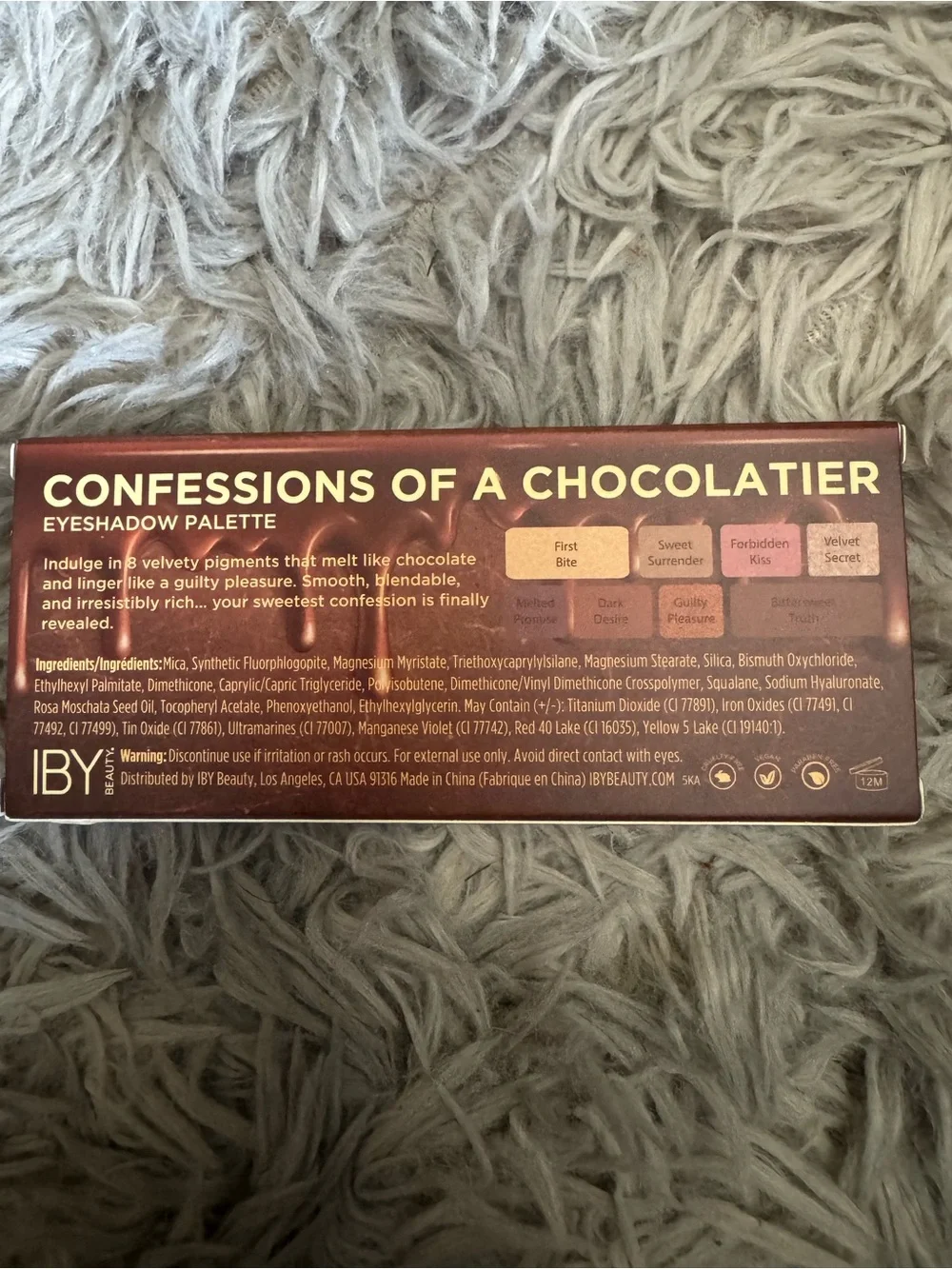 NEW IBY Confessions of a Chocolatier Eyeshadow Palette